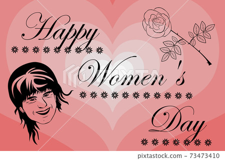 Woman and flower Woman and flower 73473410