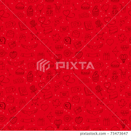 Seamless background with valentines elements Seamless background with valentines elements 73473647
