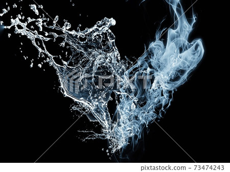 Abstract splash heart Abstract splash heart 73474243