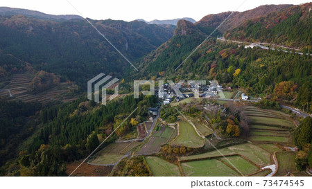 Aerial view of Machu Picchu in Usa 73474545