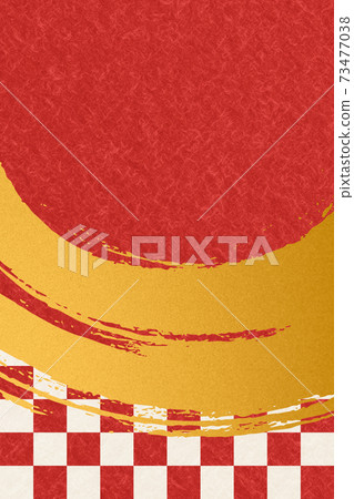 Illustration material Background Japanese style Japanese pattern Brush calligraphy image Background texture 73477038