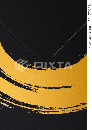 Illustration material Background Japanese style Japanese pattern Brush calligraphy image Background texture 73477068
