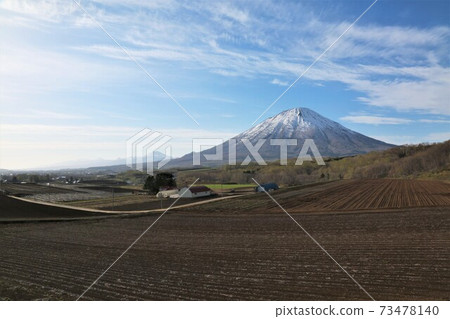 Mt. Yotei in spring 73478140