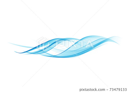 Blue abstract curve vector material 73479133