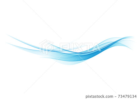 Blue abstract curve vector material 73479134