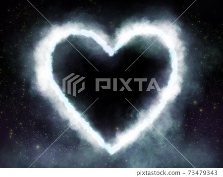 Heart floating in space Heart floating in space 73479343