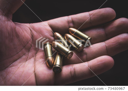 Close up of the projectile in hand 73480967