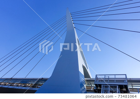跨越海灣線並連接東京電信站和台場海神公園站的電信橋 跨越海灣線並連接東京電信站和台場海神公園站的電信橋 73481064