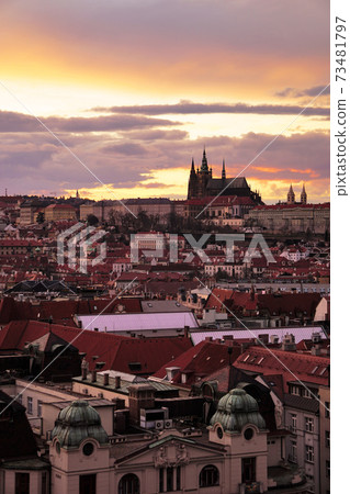 Sunset in the Old Town of Prague Sunset in the Old Town of Prague 73481797
