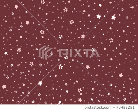 Cute And Simple Japanese Floral Texture Stock Illustration 73482281 Pixta