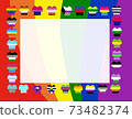 LGBTQ postcard flag color 73482374