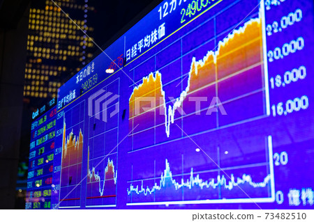 Stock price board [economic image] 73482510