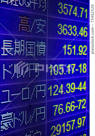 股票價格板[經濟形象] 73482520