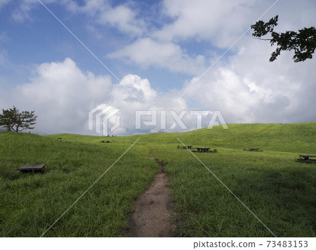 Scenery of the Soni plateau in summer with clouds Scenery of the Soni plateau in summer with clouds 73483153