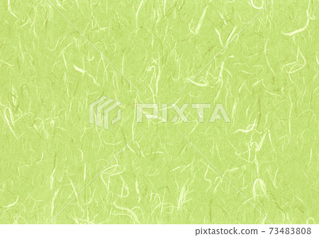 Moegi-colored Unryu Japanese paper that can be used as a Japanese-style background image 73483808