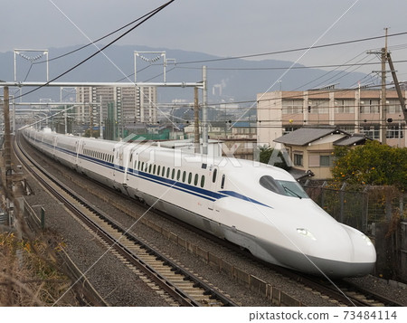 Shinkansen N700S J10 formation test run near Seta, Otsu City 73484114