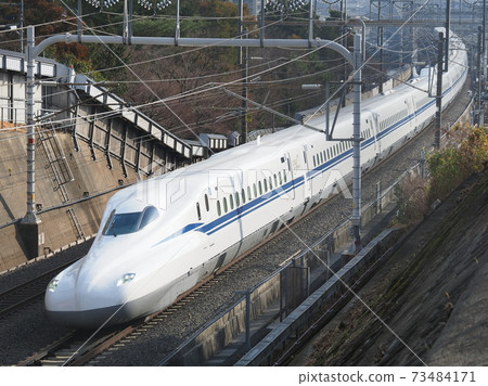 Shinkansen N700S J10 formation test run near Ishiyama, Otsu City 73484171