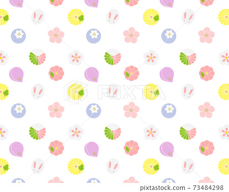 Japanese sweets rabbit pattern pattern Japanese sweets rabbit pattern pattern 73484298