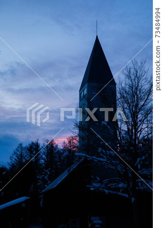 Birukenomori, Biei-cho, Hokkaido, December 73484994