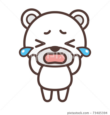 可愛的白熊性格哭 73485394