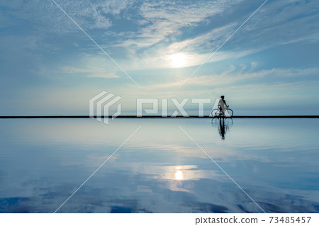 Parent Famigahama Evening landscape 73485457