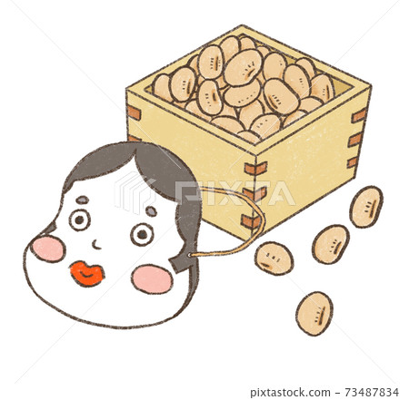 Seasonal events / cute miscellaneous goods Setsubun_Fukutome and Otafuku 73487834