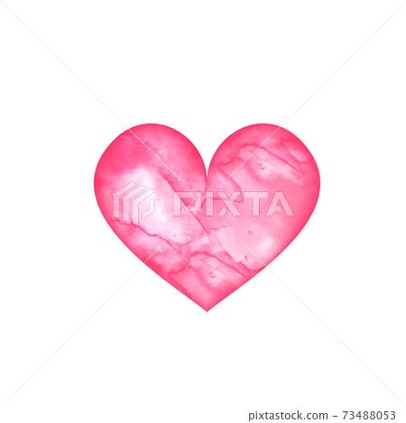 Vector watercolor heart 73488053
