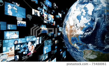 Global network video content - Stock Illustration [73488061] - PIXTA