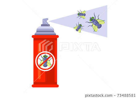 spray insect spray. get rid of house flies. 73488581