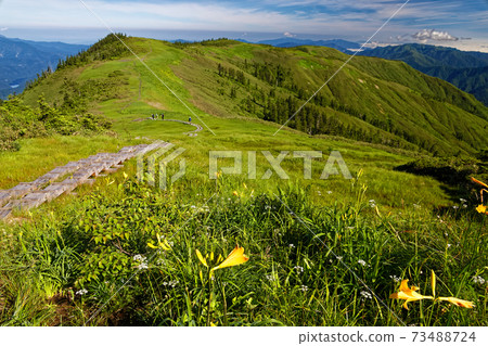 會津小岳從山脊到中蒙岳 73488724