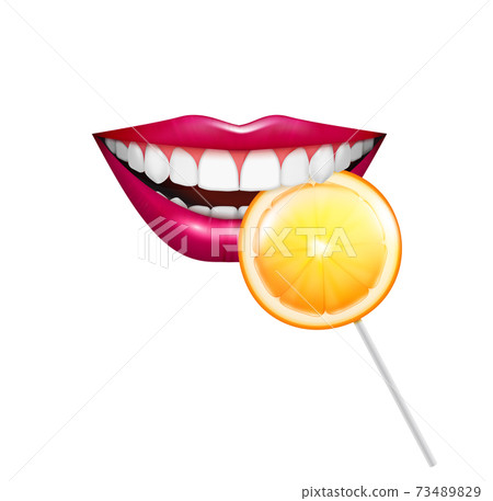 Sweets And Mouth Composition 73489829