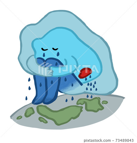 雨雲雷達梅雨字符哭 插圖素材 圖庫 雨雲雷達梅雨字符哭 插圖素材 圖庫