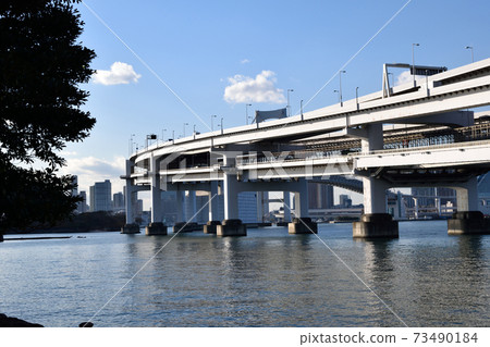 Odaiba near Rainbow Bridge entrance Odaiba near Rainbow Bridge entrance 73490184