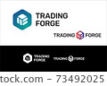 T and F Letters Trading Stock Market Logo Concept 73492025