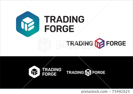 T and F Letters Trading Stock Market Logo Concept 73492025