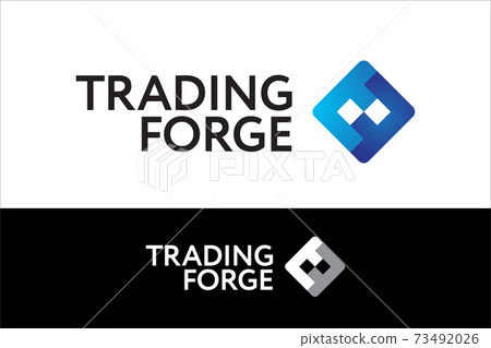 T and F Letters Trading Stock Market Logo Concept 73492026