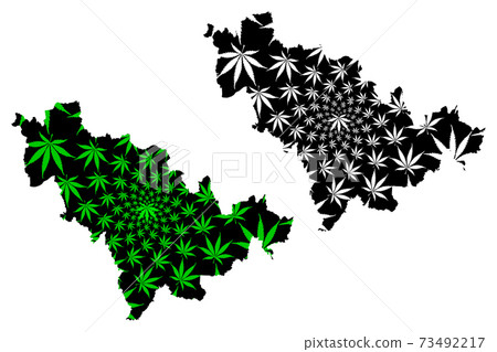 Jilin Province (Administrative divisions of China, China, People's Republic of China, PRC) map is designed cannabis leaf green and black, Kirin map made of marijuana (marihuana,THC) foliage.... Jilin Province (Administrative divisions of China, China, People's Republic of China, PRC) map is designed cannabis leaf green and black, Kirin map made of marijuana (marihuana,THC) foliage.... 73492217