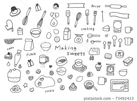 手繪插畫集與製作糖果有關 手繪插畫集與製作糖果有關 73492423