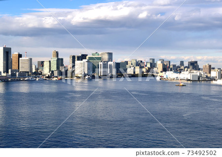 日出碼頭都市風景 日出碼頭都市風景 73492502