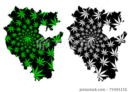Republic of Bashkortostan (Russia, Subjects of the Russian Federation, Republics of Russia) map is designed cannabis leaf green and black, Bashkiria map made of marijuana (marihuana,THC) foliage,.... Republic of Bashkortostan (Russia, Subjects of the Russian Federation, Republics of Russia) map is designed cannabis leaf green and black, Bashkiria map made of marijuana (marihuana,THC) foliage,.... 73493158