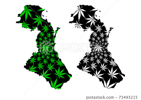 Dagestan (Russia, Subjects of the Russian Federation, Republics of Russia) map is designed cannabis leaf green and black, Republic of Dagestan map made of marijuana (marihuana,THC) foliage,.... Dagestan (Russia, Subjects of the Russian Federation, Republics of Russia) map is designed cannabis leaf green and black, Republic of Dagestan map made of marijuana (marihuana,THC) foliage,.... 73493215