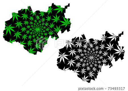 Kabardino-Balkaria (Russia, Russian Federation, Republics of Russia) map is designed cannabis leaf green and black, Kabardino-Balkar Republic map made of marijuana (marihuana,THC) foliage.... Kabardino-Balkaria (Russia, Russian Federation, Republics of Russia) map is designed cannabis leaf green and black, Kabardino-Balkar Republic map made of marijuana (marihuana,THC) foliage.... 73493317