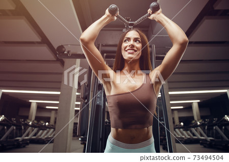 fitness woman pumping up butt booty legs muscles fitness woman pumping up butt booty legs muscles 73494504