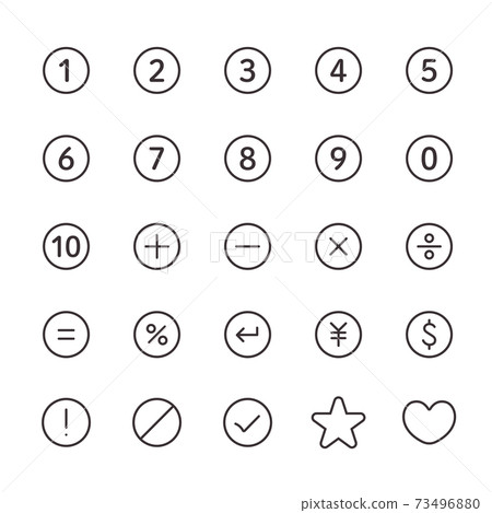 25 Icon Set No.09 (Mathematics) 25 Icon Set No.09 (Mathematics) 73496880