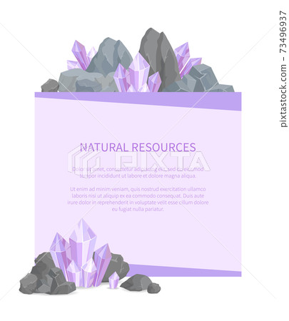 Natural Resources Poster with Precious Stone Promo 73496937