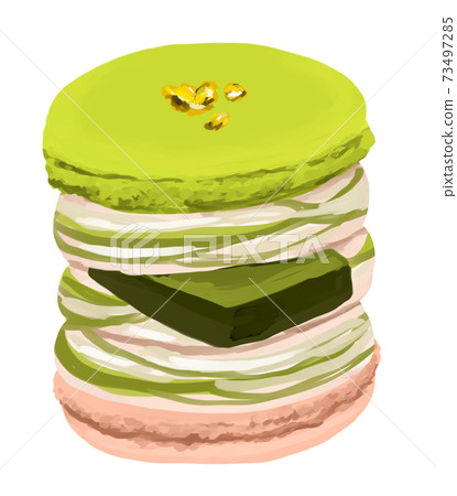 Trendy Macaron Tunkaron Korean Sweets Matcha 73497285