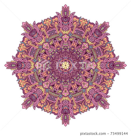 mandala vector floral ornament - Stock Illustration [73499144] - PIXTA