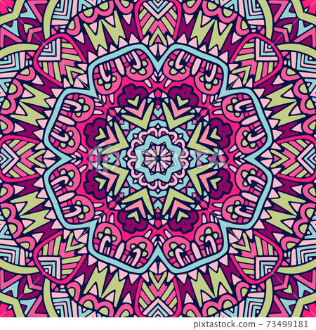 festive geometric mandala pattern. festive geometric mandala pattern. 73499181
