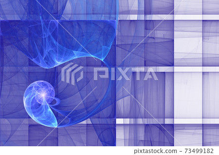 Neon glowing lines and shapes flying in the space. Geometric sci-fi structure. Abstract creative modern background Neon glowing lines and shapes flying in the space. Geometric sci-fi structure. Abstract creative modern background 73499182