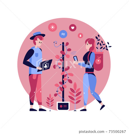 Smart Garden Illustration 73500267